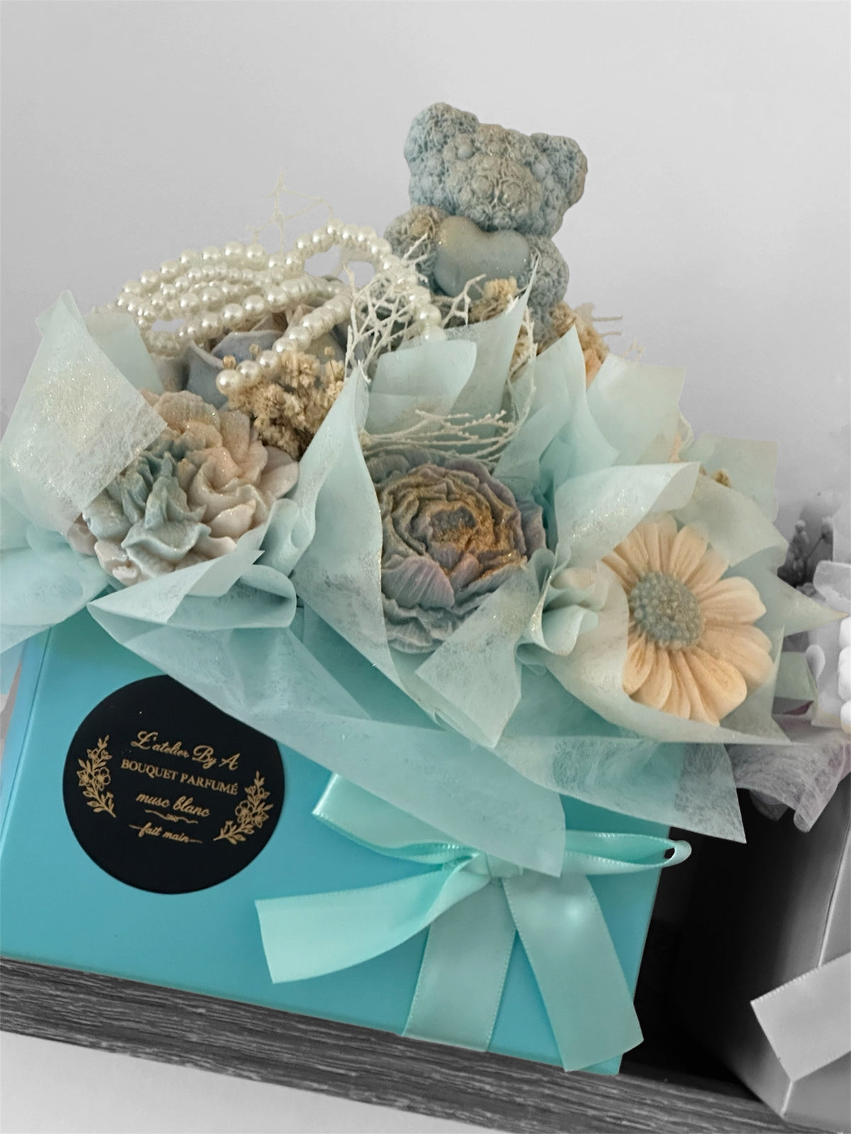 Bouquet de fondants parfumés bleu