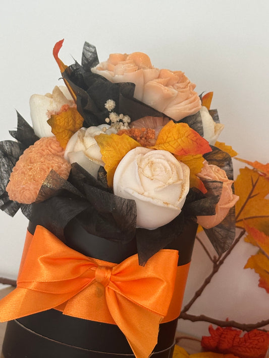 Bouquet de fondants parfumés orange et noir